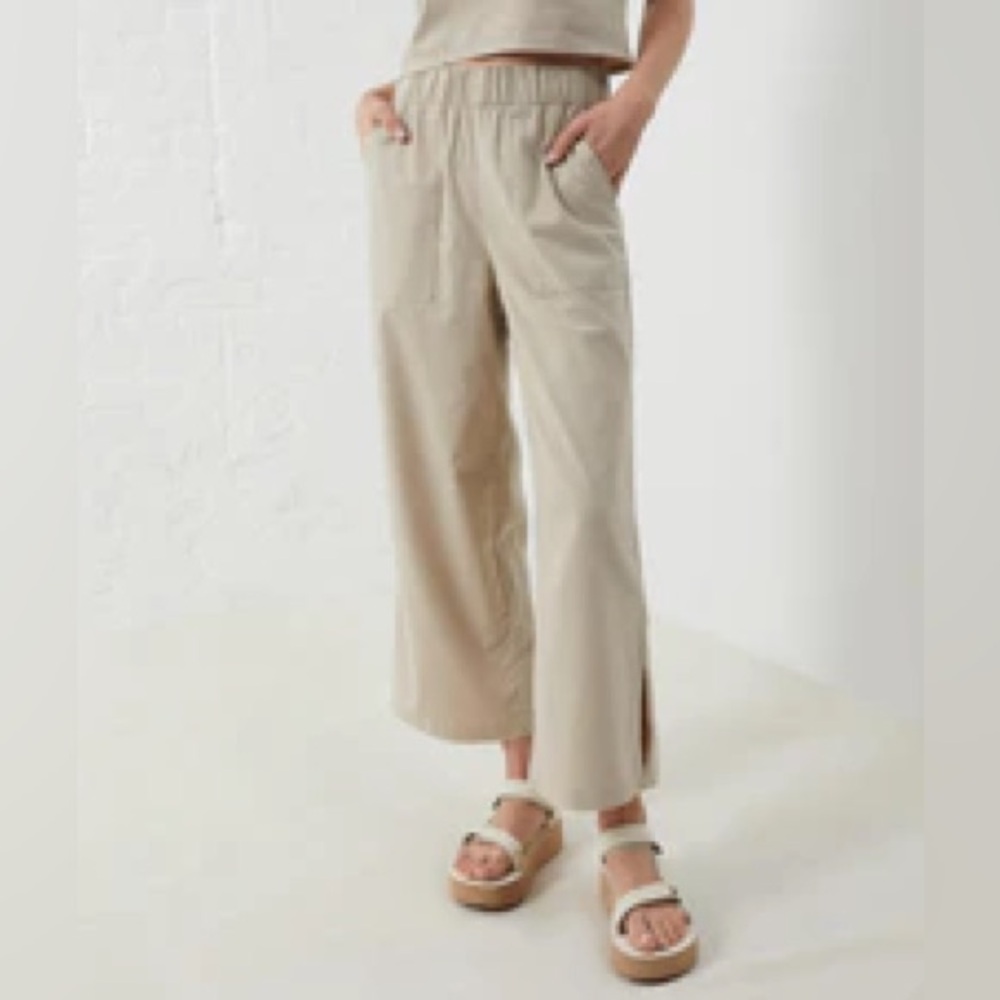 Upwest EcoHemp Wide-Leg Pull-on Pant - FEATHER GRAY
